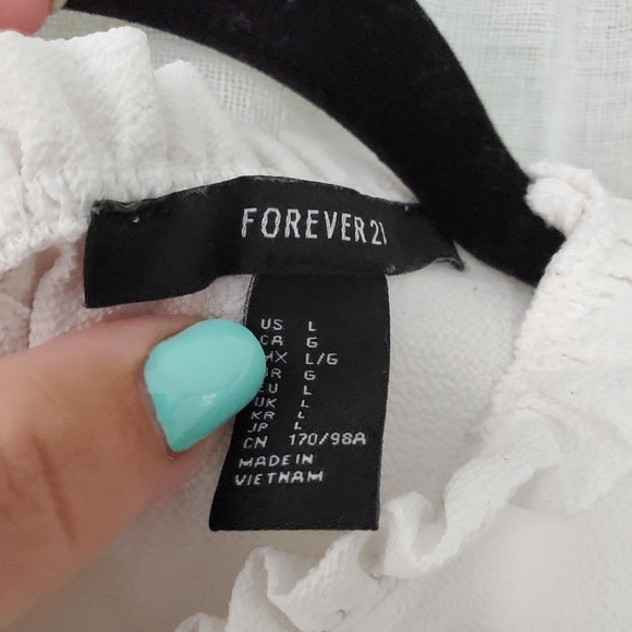 Large Forever 21 High Neck Blouse - Picture 3 of 6